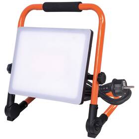 Reflektor Solight 100 W, 9000 lm, 4000 K, IP65, se sklopným stojanem oranžový

