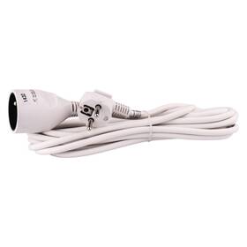 Kabel prodlužovací EMOS 1x zásuvka, 5m bílá barva
