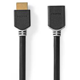 Kabel Nedis Ultra High Speed HDMI s ethernetem, 8K 60 Hz, 48 Gbps, prodlužovací, 1 m antracitový

