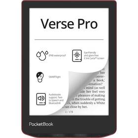 Čtečka e-knih PocketBook 634 Verse Pro - Passion Red 
