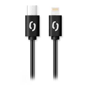 Kabel Aligator Power USB-C/Lightning, 30W, 3A, 1,5m černý

