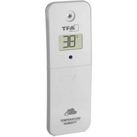 Čidlo pro meteostanice TFA 30.3800.02 pro VIEW - teplota, vlhkost šedý/bílý


