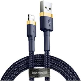 Kabel Baseus Cafule USB/Lightning, 2,4A, 1m modrý/zlatý

