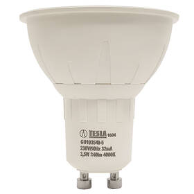 Žárovka LED Tesla Lightning bodová, 3,5W, GU10, neutrální bílá 

