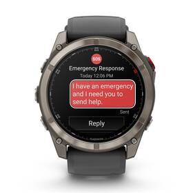Chytré hodinky Garmin fenix 8 Pro 51 mm AMOLED Sapphire - Titanium / Graphite Silicone Band + Topo Czech PRO voucher 
