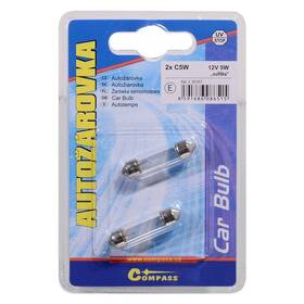 Autožárovka Compass 08651 12V C5W 5W sufit  (2 ks) 

