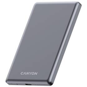 Powerbanka Canyon OnPower 505 Slim MagSafe PD20W 5000 mAh šedá

