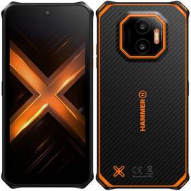 Mobilní telefon myPhone Hammer Energy X2 6 GB / 128 GB černý/oranžový

