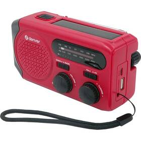 Radiopřijímač Denver SCR-2010MK2 červená barva
