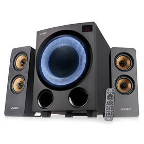 Reproduktory Fenda F&D F770X, 2.1, 76W, RGB, BT5.0, FM rádio, USB, optický vstup, dálkové ovládání 


