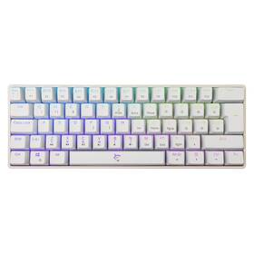 Klávesnice White Shark SHINOBI 2, CZ/SK layout, Red switch bílá


