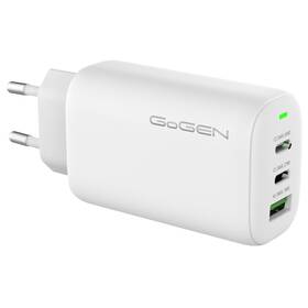 Nabíječka do sítě GoGEN ACHPD 365, 2x USB-C PD, 1x USB-A, 65W bílá barva
