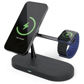 Bezdrátová nabíječka Spello by Epico 3in1 Magnetic Wireless Charging Stand černá

