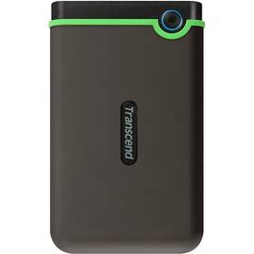 Externí pevný disk 2,5" Transcend 25M3C 4TB, USB-C (3.1 Gen 1) šedý/zelený

