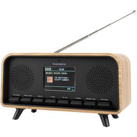 Radiopřijímač s DAB+ Thomson RT850DABBT černý/hnědý

