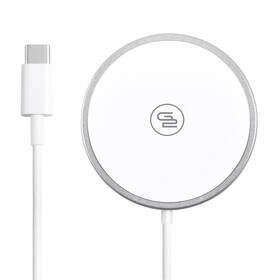 Bezdrátová nabíječka GoGEN s MagSafe funkcí bílá


