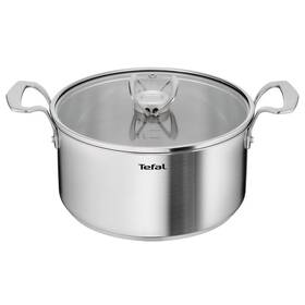 Hrnec s poklicí Tefal E5294604, 24 cm nerez

