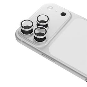 Ochranné sklo čočky fotoaparátu Epico Aluminium Lens Protectors na Apple iPhone 17 Pro/17 Pro Max stříbrné

