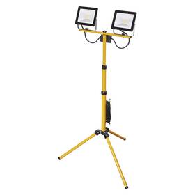 Reflektor EMOS Hobby Slim, 2x 30W, trojnožka černý/žlutý

