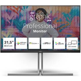 Monitor AOC U32U3CV černý/stříbrný

