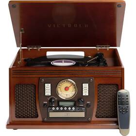 Gramofon Victrola VTA-600B-MAH Navigator hnědá barva
