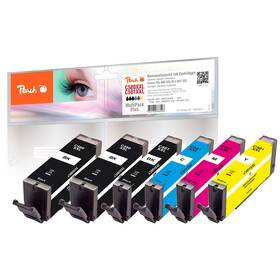 Inkoustová náplň Peach Canon PGI580XXL/CLI581XXL MultiPac Plus, 2x23, 4x12 ml vícebarevná

