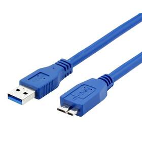 Kabel WG USB 3.0/USB Micro-B, 1,5m modrý

