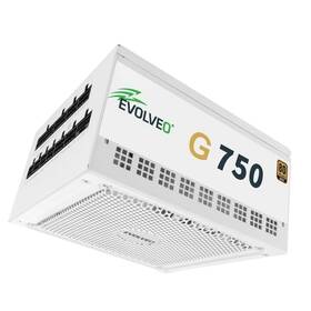 Zdroj Evolveo G750 White 750W 80+ Gold, ATX 3.1 bílý

