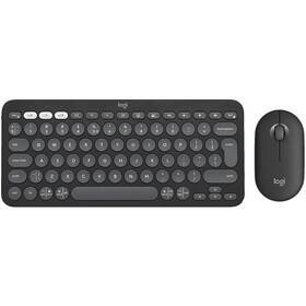 Klávesnice s myší Logitech Pebble 2 Combo, US INT'L grafitová

