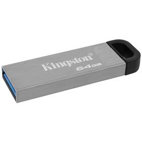 USB Flash Kingston DataTraveler Kyson 64 GB stříbrná barva
