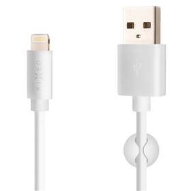 Kabel FIXED USB/Lightning, MFI, 2m bílý

