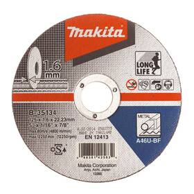 Řezný kotouč Makita B-35134 125 × 1,6 × 22,23 mm 

