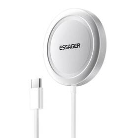 Bezdrátová nabíječka Essager magnetická Qi2 15W bílá


