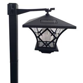 Venkovní lampa Trixline TR 530 LED zahradní solární 137cm černá

