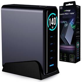Dokovací stanice 3mk InCharge Desktop Lumin, GaN3 černá

