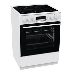 Sklokeramický sporák Mora C 8668 BW6 bílá barva
