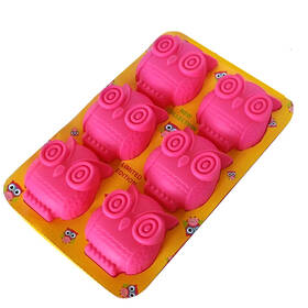 Forma na muffiny TORO 263657 Sova, 6 ks, silikon 

