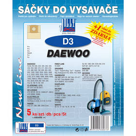 Sáčky do vysavače Jolly D 3 (5 ks) 

