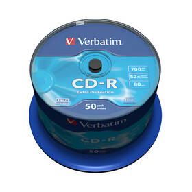  Disk Verbatim Extra Protection CD-R DL 700MB/80min, 52x,  50-cake