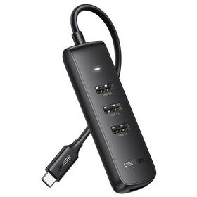 USB Hub UGREEN USB-C/4x USB 3.0, 20cm černý

