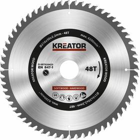 Kotouč pilový Kreator KRT020423 216mm 48T 
