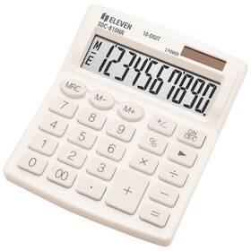 Kalkulačka Eleven SDC810NRWHE, stolní, desetimístná bílá barva
