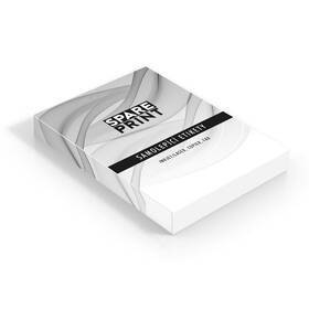 Etikety Spare Print samolepící štítky bílé, 100 archů A4 v krabici (1arch/52x etiketa 52,5x21,2mm) 

