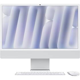 Počítač All In One Apple 24" CTO M4 8× CPU 8× GPU, 16 GB, 1 TB - stříbrný CZ 

