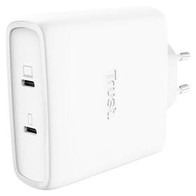 Nabíječka do sítě Trust MAXO 100W 2-Port GaN, USB-C bílý


