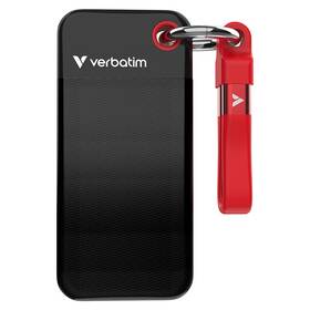 SSD externí Verbatim Pocket SSD 512GB černý/červený

