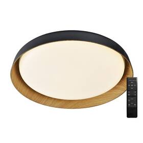 Stropní svítidlo Top Light Satellite 40C RC, 36W, 3600lm, 43cm, s dálkovým ovládačem, stmívání, teplá/neutrální/studená bílá černé/hnědé

