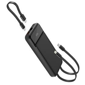 Powerbanka Spello by Epico ForcePack 10000mAh, s integrovanými kabely SP11 černá

