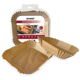 Papírové formy Scanpart SCA2910070005, 20x20 cm (100 ks) hnědá

