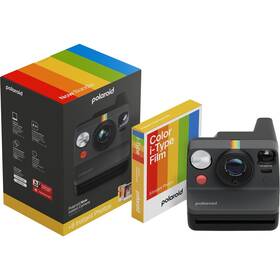 Instantní fotoaparát Polaroid Now Gen 3 Bundle Color Film (8 ks) černý

